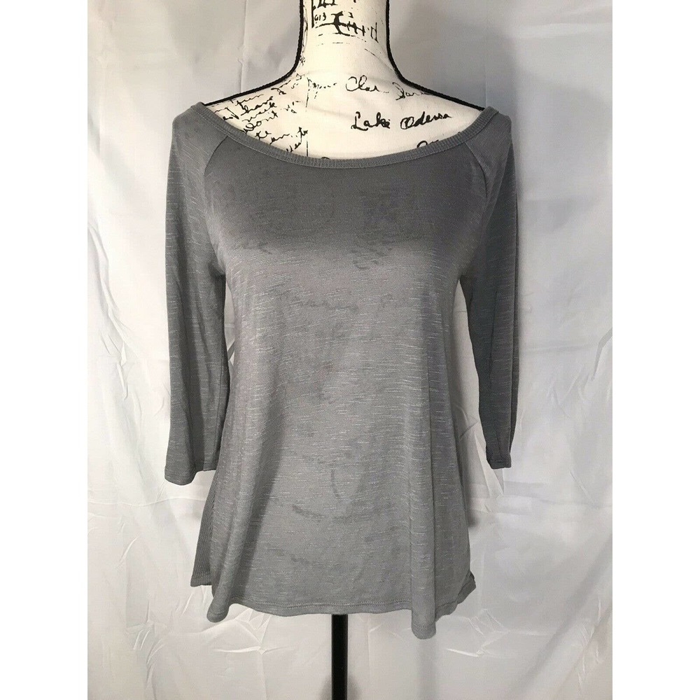 No Boundaries Boat Neck 3/4 Sleeve Blouse Sz M